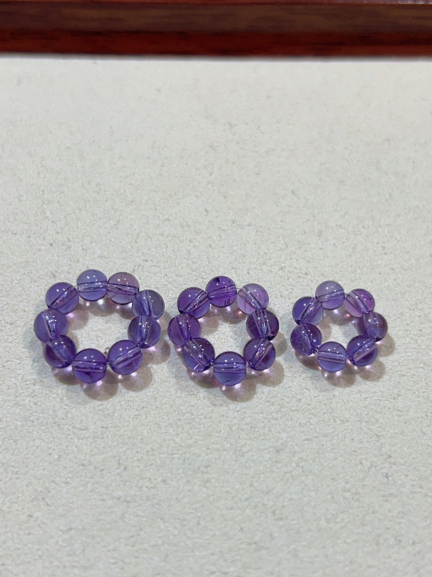 Amethyst Bracelet Slider Bead