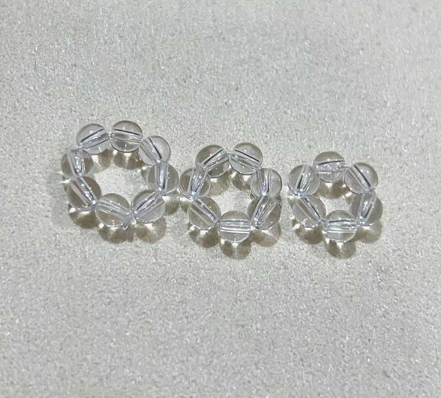 Clear Quartz Slider Bead