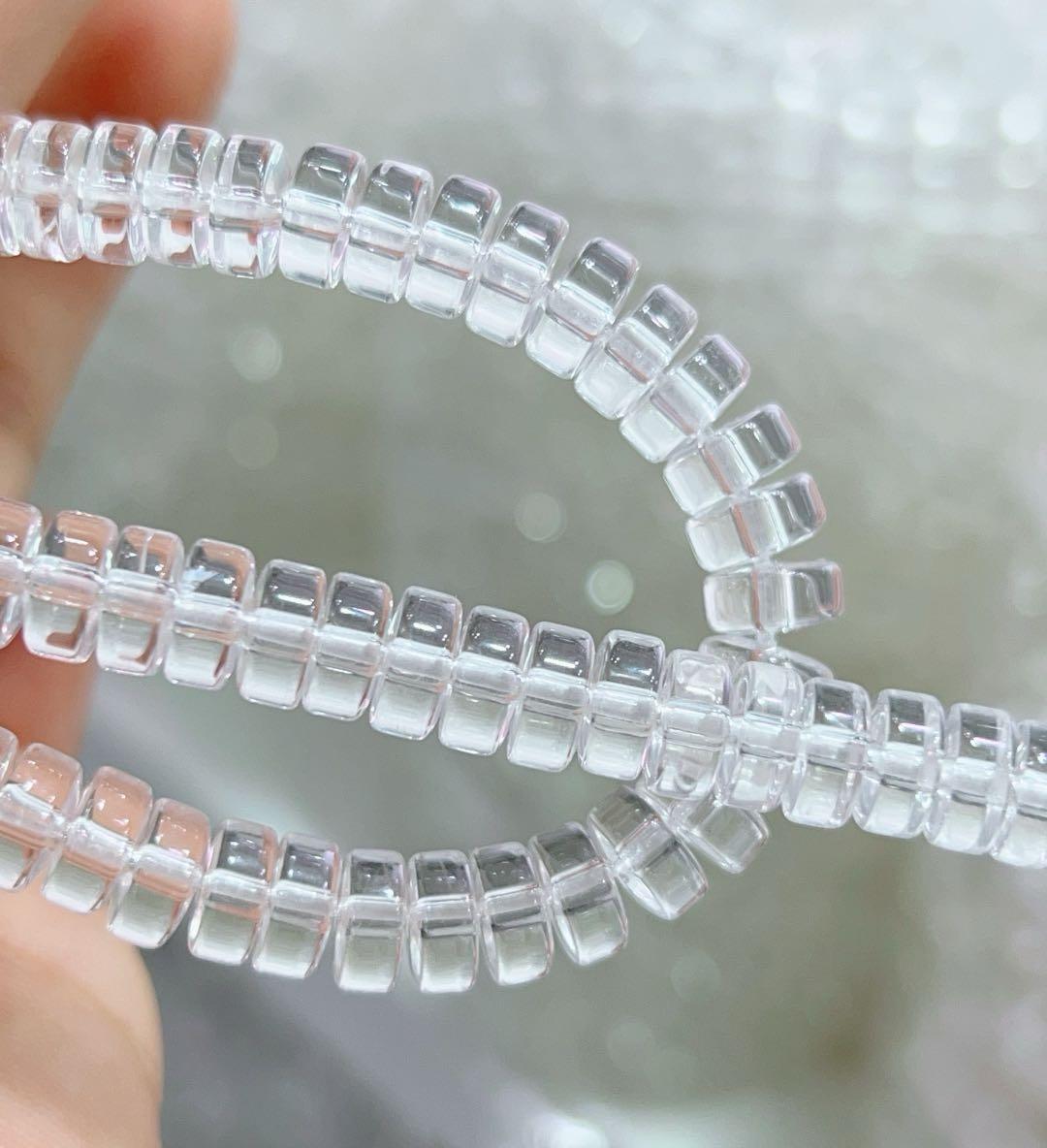 Clear Quartz Tablet Bead