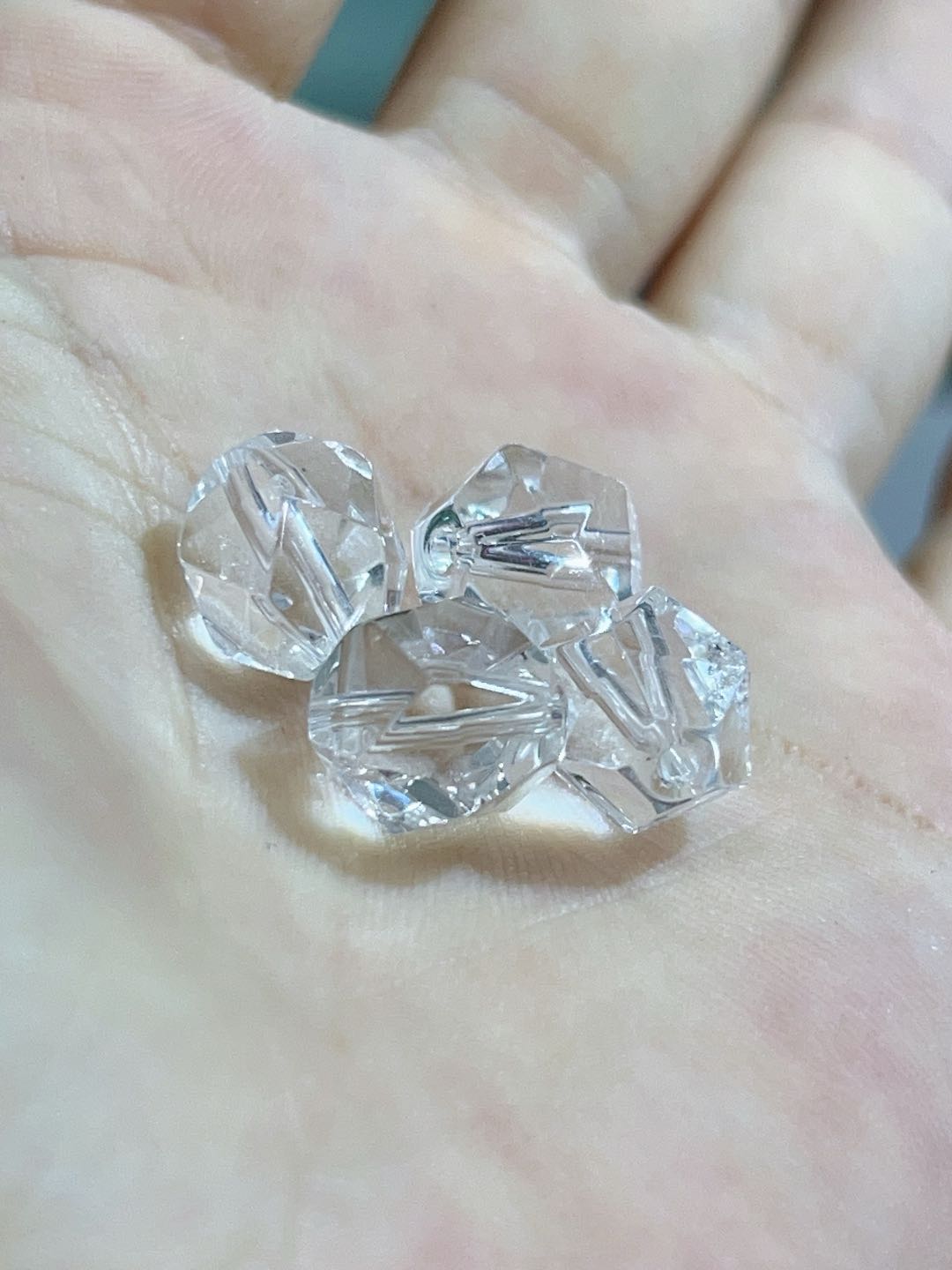 Faceted Clear Quartz Freeform