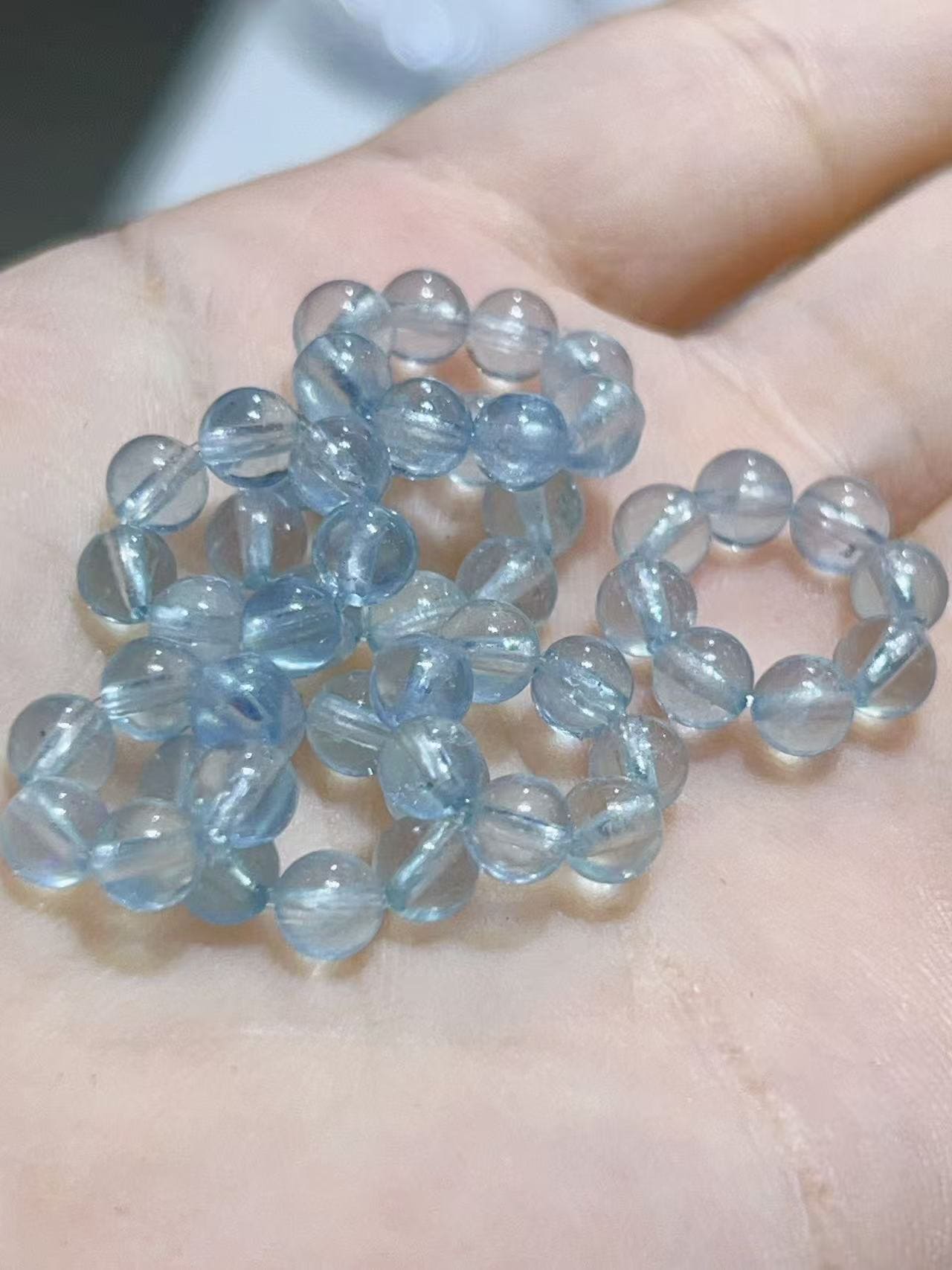 Aquamarine Slider Bead
